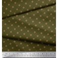 thumbnail image 3 of Soimoi Velvet Fabric Dot & Floral Small Print Fabric by Yard 58 Inch Wide, 3 of 3