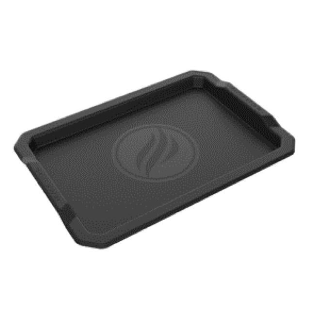 Blackstone 8075107 13 in. x 19 in. Plastic Serving Tray, Black Pack
