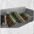 thumbnail image 6 of Ethnic Soft Flannel Fleece Throw Blanket, Traditional Essential Motif with Geometric Ornaments Classic Folkloric Print, Cozy Plush for Indoor and Outdoor Use, 50" x 60", Multicolor, by Ambesonne, 6 of 6