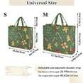 thumbnail image 2 of FORMRS Womens Corduroy Tote Bag Crossbody Shoulder Handbag with Pocket, Yellow Christmas Gingerbread, 2 of 7