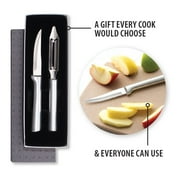 Rada Kitchen Knives Boxed Set, 2 Piece Stainless Pare and Peel Gift Set, Heavy Duty Paring Knife and Vegetable Peeler