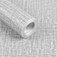 thumbnail image 1 of 1pc Light Gray Faux Grasscloth Self-Adhesive Contact Paper, Removable Peel And Stick Wallpaper For Refrigerator Speaker Dryer Cabinet Oven Appliance Furniture Home Decor Room Background Kitchen, 1 of 4