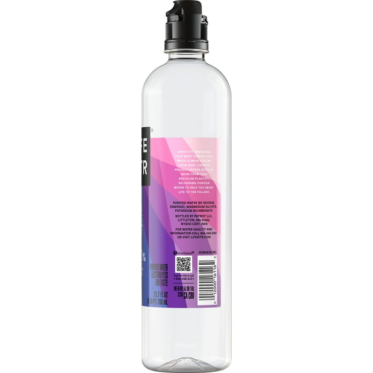 LIFEWTR Premium Purified Water 23.7 fl oz Bottle with Sport Cap