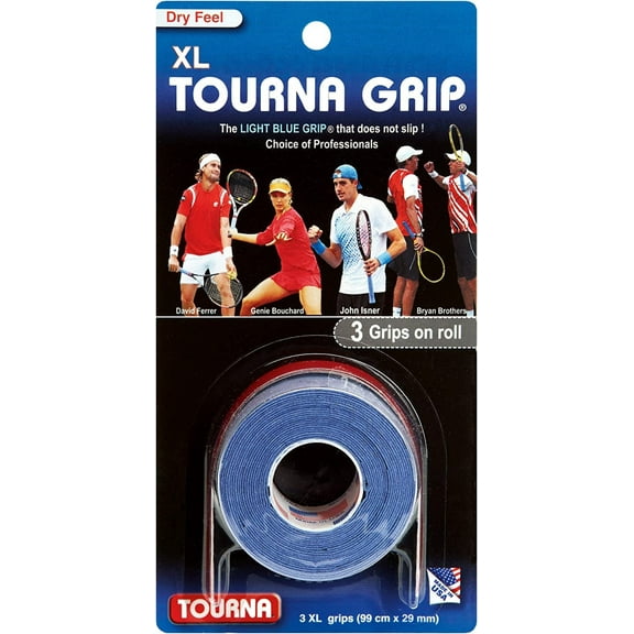 Tourna Grip 3 XL Grips, 99 cm x 29 mm - Blue