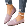 thumbnail image 6 of Willtoo Womens Mesh Soft Sole Non Slip Flat Pointed Toe Breathable Slip On Lazy Shoes Casual Round Toe Loafers, 6 of 6