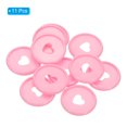 thumbnail image 3 of 28mm Plastic Book Binding Discs, 11 Pack Discbound Expansion Discs Heart Binder Rings for DIY Notebook Planner, Pink, 3 of 6