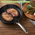thumbnail image 4 of TECHEF - Onyx Collection, 12-Inch Grill Pan, coated with New Teflon Platinum Non-Stick Coating, Made in Korea, 4 of 9