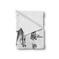 thumbnail image 2 of Cat Soft Flannel Fleece Throw Blanket, Collage of a Inquisitive Striped Shorthair Furry Playful Pussy Posing Art Print, Cozy Plush for Indoor and Outdoor Use, 50" x 60", Grey White, by Ambesonne, 2 of 6