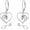 Veterinary Earrings - Horse, variant on Stethoscope Earrings 925 Sterling Silver Dog Heart Stethoscope Leverback Drop Earrings Medical Jewelry Birthday Graduation Nurses Day Gifts for Women Nurse Doctor Vet Tech
