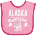 thumbnail image 3 of Inktastic Alaska Awesome Since 1959 Boys or Girls Baby Bib, 3 of 4