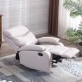 thumbnail image 6 of hzlagm Manual Recliner Chairs for Adults with Safety Reclining Easy to Operate Footrest & Headrest Mechanism for Bedroom, Living Room, RV - Beige, 6 of 6