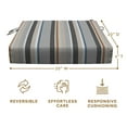 thumbnail image 6 of Stripe Stone Beige Premium Dining Seat Cushion (2-Pack), 6 of 8