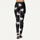 thumbnail image 4 of Gibobby Leggings para mujer Pantalones con estampado de amor personalizados para mujer, mallas personalizadas para mallas para correr, mallas con muñeco de nieve(L,M), 4 of 5