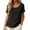 P910 Black, variant on Tfken Summer Tshirts For Women Short Sleeve Crew Neck Tops Tees Casual Baggy T-Shirts Ladies Soft Clothes Outerwear Size L Beige