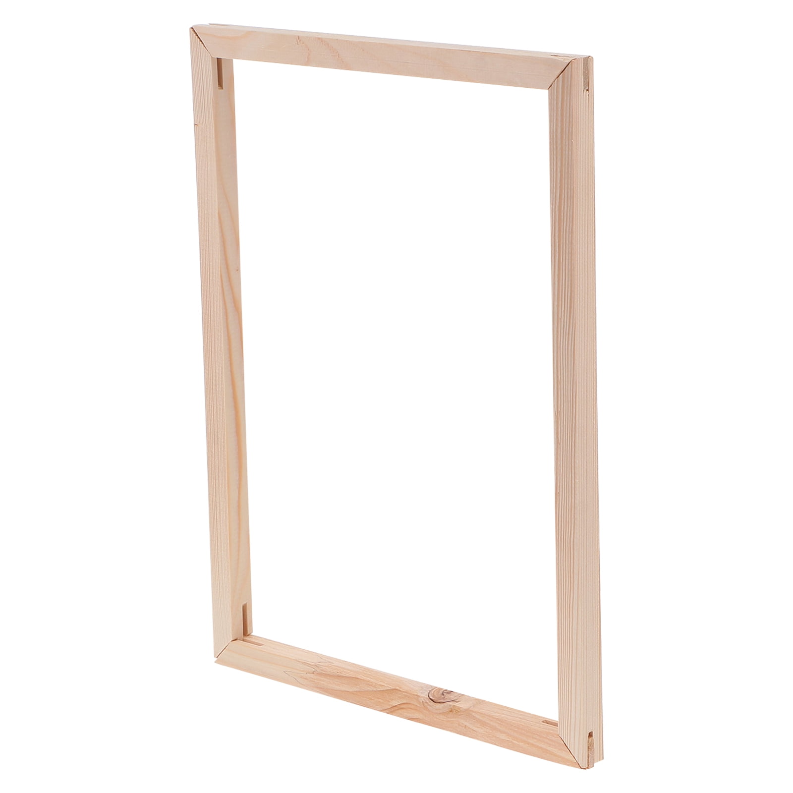 WASHWEPE Beige Wood Frame for Canvas Home and Office 1 Set 15.7X11.8X0.7In