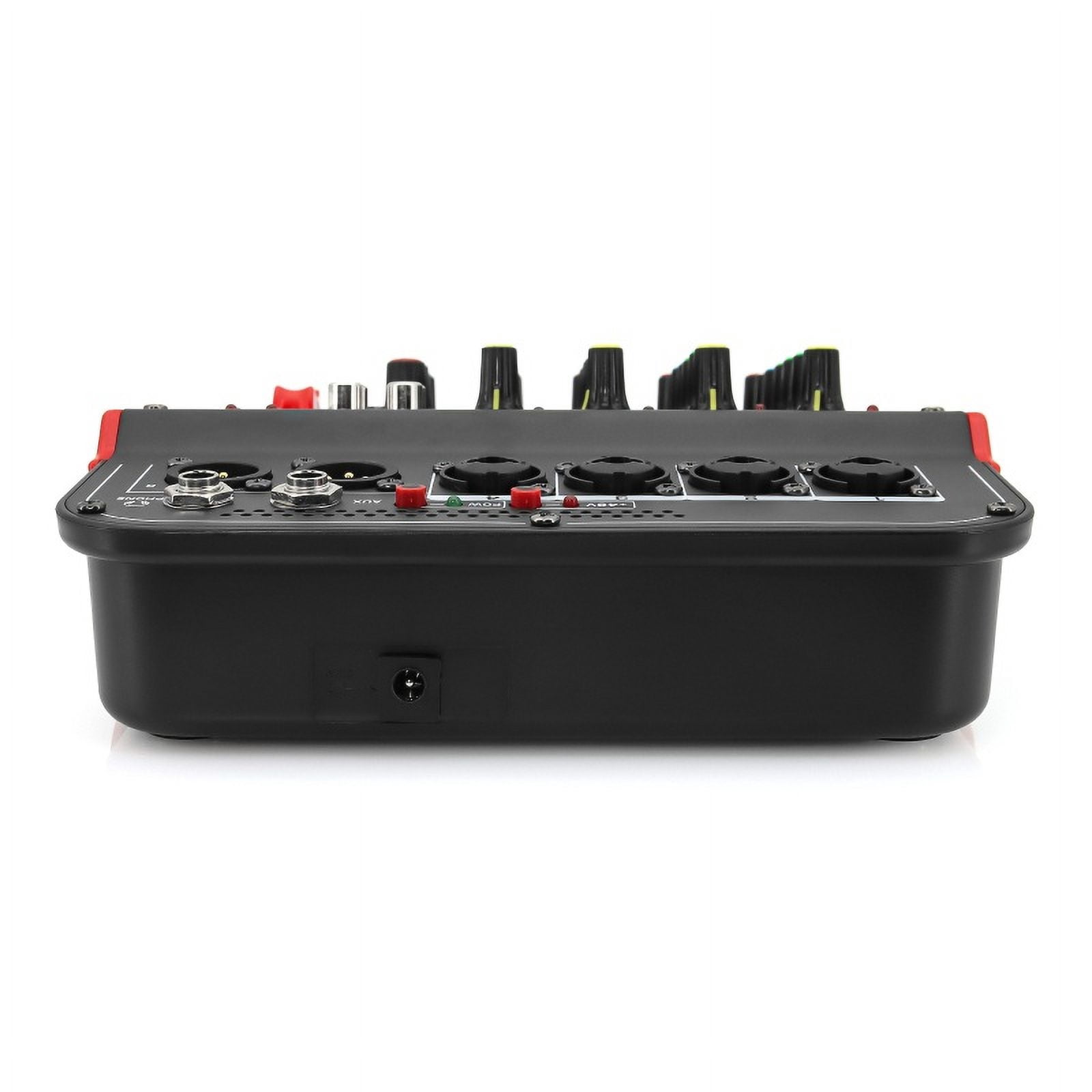 6-Channel Mixing Console Mixer Sound Mixing DJ Console for Outdoor Party Recording Studio