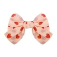 thumbnail image 1 of Large Bande de Cheveux Noeud Papillon Réglable Extensible Coeur Multicolore Snag Libre Cheveux Corde Bobby Broches Scrunchies pour les Filles de Style Cadeau Heart, 1 of 5