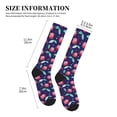 thumbnail image 2 of Lsque Cool Mirror Cherries Pattern Sport Compression Socks for Men & Women 15-20 mmHg Knee High Nurse Pregnant Running Medical and Travel Athletic, 2 of 6