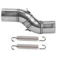 thumbnail image 2 of Tubo De Escape De Motocicleta Tubo De Enlace Medio Tubo De Acero Inoxidable Apto Para TRK 502X 2018-2020, 2 of 7