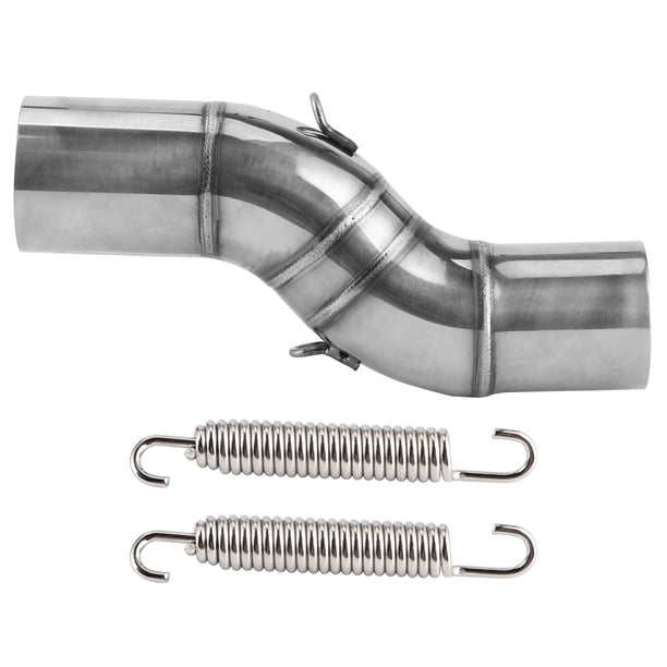 Tubo de conexión central de escape de motocicleta, tubo de acero inoxidable apto para Benelli TRK 502X 2018-2020 Jadeshay A