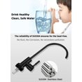 thumbnail image 3 of Grifo Bifordo Negro Mate de Acero Inoxidable SUS304, 3 of 6