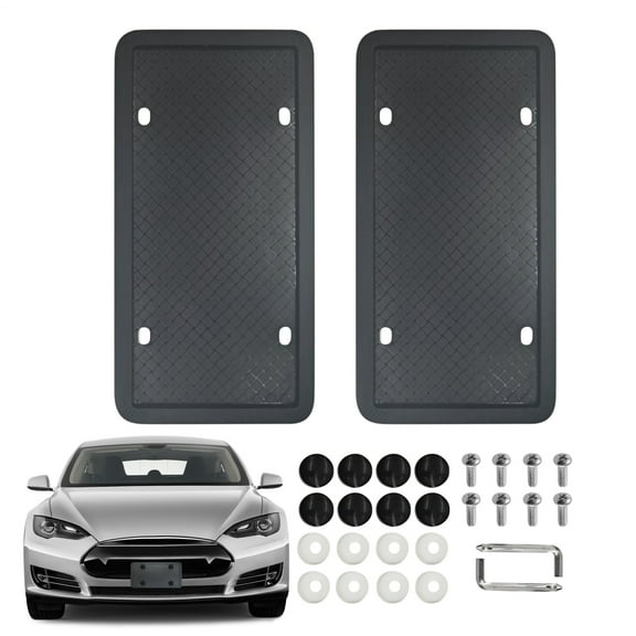 AOKAILA Car Plate Frame License Plate Frames For Men 2X Silicone Heavy-Duty Weatherproof Automotive Accessories For Truck Motorcycle Trailer Atv Bike lovable