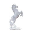 thumbnail image 2 of Liulin Horse Figurines, Resin Standing Horse Statue, Horse Sculpture for Home Office Table Shelf Desk Decor, Attract Luck and Wealth, 13.2", White, 2 of 8