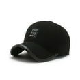 thumbnail image 2 of Qarigey Gorra de béisbol cálida de otoño para hombre, gorra de moda de algodón con hebilla ajustable, gorras deportivas cálidas para el ocio Sombreros Negro oscuro Qarigey AP013114-05, 2 of 6