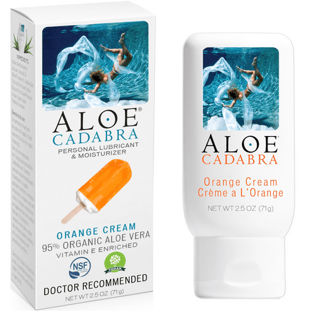 Personal Lubricant, Orange Cream Flavored Natural Lube for Sex, Oral, Women, Men