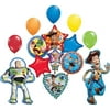Toy Story Party Supplies 13 pc Woody, Buzz Lightyear and Friends Balloon Bouquet Decoration