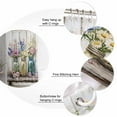 thumbnail image 5 of 72x78 Inch Shower Curtain Daisies Flowers Bathroom Decor Waterproof Fabric Bathtub Bath Curtains Decorative Bottle Floral Vintage Watercolor Extra Long Shower Curtain Set with Hooks, 5 of 6