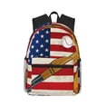 thumbnail image 1 of Fotbe American Flag And Baseball Mochila Ligera Casual para Laptop para Hombres y Mujeres, Mochila Impermeable de Uso Diario, Mochila para Universidad, 1 of 6