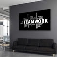 thumbnail image 2 of Teamwork Canvas Wall Art - Large Framed Motivational Quotes Artwork Modern Home Decor - Inspirational Posters Decor For Office Framed Ready to Hang, 2 of 6
