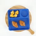 thumbnail image 7 of (6 pack) Your Zone Blue Divided Plastic Square Tray Plate, Single Piece, 7 of 7