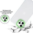 thumbnail image 2 of Protective Case for iPhone 13 Mini 5.4" 2021, iPhone 13 Mini 2021 Cover, Allytech Slim TPU Anti-Yellowing Scratch-Resistant Anti-Slip Grip Smartphone Case for iPhone 13 Mini 2021 Release,Clear + Green, 2 of 4