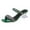 Green, variant on Anuirheih Slip on Sandals Women,Women's Flat Shoes Ladies Beach Sandals Summer Non-Slip Causal Slippers(Black)