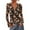 Black, variant on FreshPretty Button Down Shirts for Women Fall Fashion V Neck Long Sleeve Blouse Ruched Mesh Fitted Floral Print Boho Tops