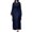 Dark Navy, variant on Women's Round Neck Maxi Dress with Flowing Cape Sleeves 100% Polyester Elegant Floor Length Chic Dress for Evening Wear