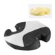 thumbnail image 4 of Cojín de espuma viscoelástica para asiento, funda lavable antideslizante, cojín de asiento, almohada ortopédica para oficina, vértebras, silla de rued NegroGrisColorblock Yinane Cojín del asiento, 4 of 8