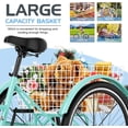 thumbnail image 4 of Mooncool Mountain Tricycle for Adults, 7 Speed Three Wheel Bike, 24/26/27.5 Inch Adults Trikes with Shopping Basket, Exercise Men's Women's Tricycles, 4 of 6