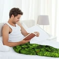 thumbnail image 7 of Mens Pajama Pants, Tiny Green Fern Leaves Soft Sleep & Lounge Pants for Men, Cuteness Casual PJ Bottoms Pants with Pockets, 7 of 7