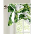 thumbnail image 2 of Banana Tropical Plant Leaves Window Valance Curtain Kitchen Cafe Short Curtains Living Room Tie-Up Valance Curtain, 2 of 6