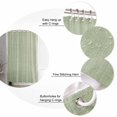 thumbnail image 5 of Vintage Linen Shower Curtain Set ，Waterproof Fabric Shower Curtains Pastoral Sage Green Linen Texture Farmhouse Shower Curtains for Bathroom,Bathroom Decor 36"x78", 5 of 7