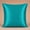 Aqua, variant on Alchemic Living Set of 2 Hot Pink Luxurious Soft Silky Satin Pillow Covers 12x12 Inch (30x30 CM) - Solid Decorative Concealed Zipperr Throw Cushion Covers for Sofa, Couch, Living Room, Bedroom