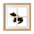 thumbnail image 1 of Black Frog Cute Animal Portrayal Frame Wall Tabletop Display 4 Openings Picture, 1 of 3