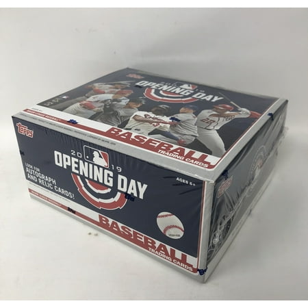 Topps Chrome Football Retail Box - Topps 2019 Opening Day Baseball Retail Display Box (36 Packs)