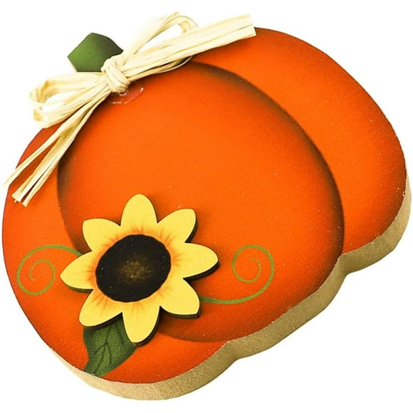 Thanksgiving Pumpkin Tabletop Wooden Pumpkin Decor Turkey Cutouts Turkey Wood Fall Autumn Signs Thanksgiving Table Decoration Fall Table Centerpiece Pumpkin Pumpkin 11.5X11X1.5CM