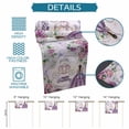 thumbnail image 6 of Happy Birthday Table Runner 48 Inches, Purple Luxury Dress Crown Carriage Flowers Bed Runner Dresser Scarves Tabletop for Indoor Outdoor Parties/Ceremony/Banquet, 13" x 48", 6 of 8