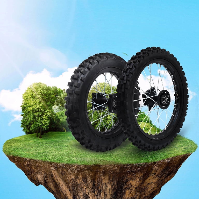 GREEN 15mm Axle 3.00 - 12 12 Inch Rear Wheel Rim Tyre Tire PIT PRO Dirt Bike eB GREEN 15mm Axle 3.00 - 12 12 Inch Rear Wheel Rim Tyre Tire PIT PRO Dirt Bike eB