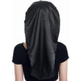 thumbnail image 4 of WWS-Long Satin Bonnet Sleep Capu2013 Double Layer, Soft Elastic Band, 4 of 4
